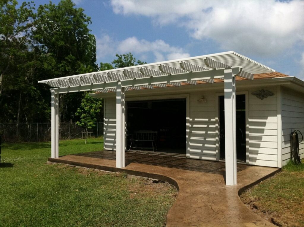 Alumawood pergola in Richmond TX