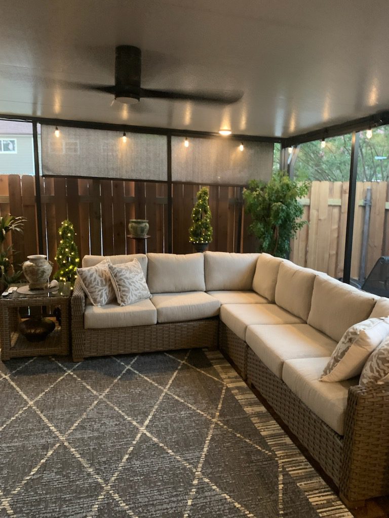 Screen room and patio cover built in Houston TX