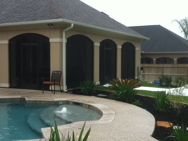 Screened in patio enclosure in tomball